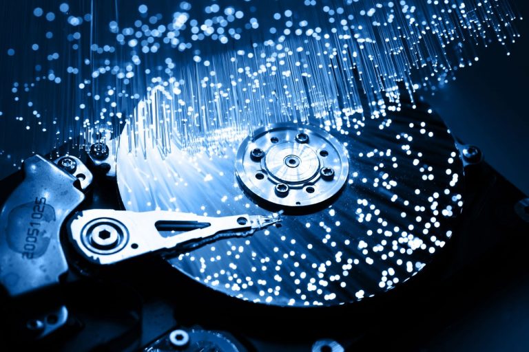 Fiber,Optics,Background,With,Lots,Of,Light,Spots