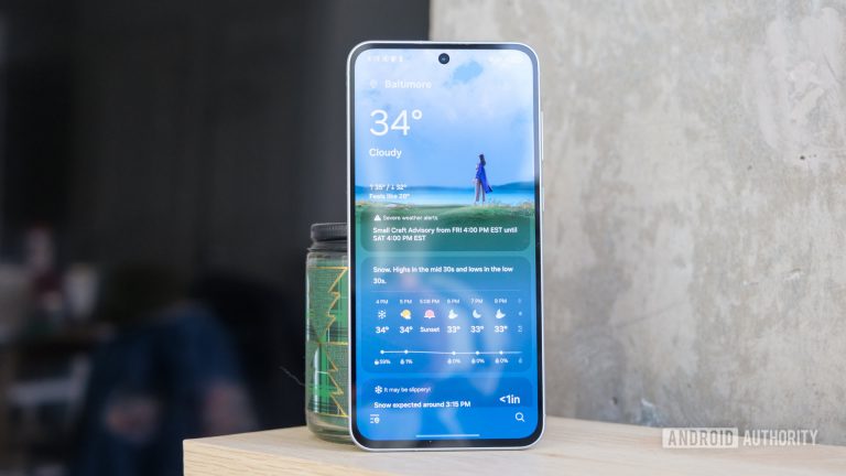 Samsung-Galaxy-A56-weather-app