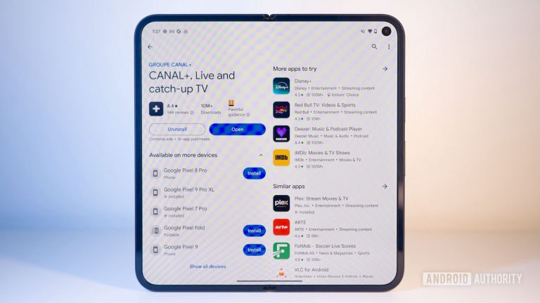 google-pixel-9-pro-fold-unfolded-display-play-store