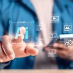 Generative AI technology for text, image, video, and automation, concept of artificial intelligence, machine learning, digital assistant, and smart content creation.