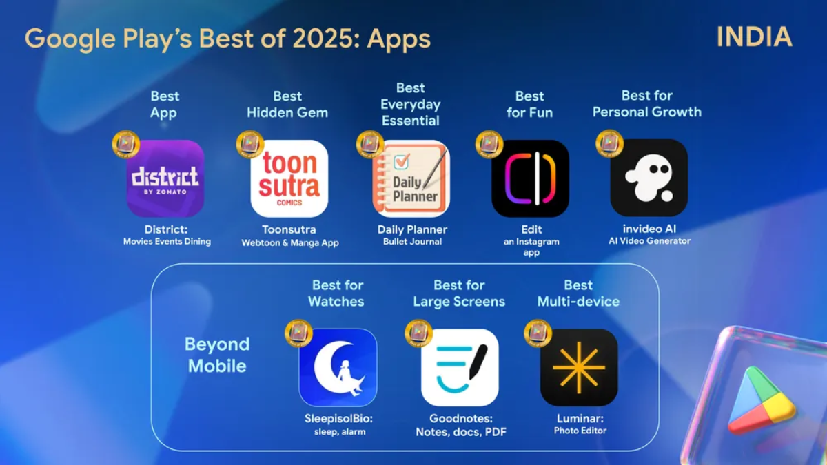 Google Play Best of 2025: District by Zomato, CookieRun Among Top Apps and Games on Play Store