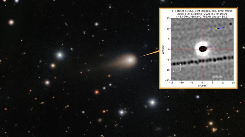 New Images of Interstellar Object 3I/ATLAS Show a Giant Jet Shooting Toward the Sun