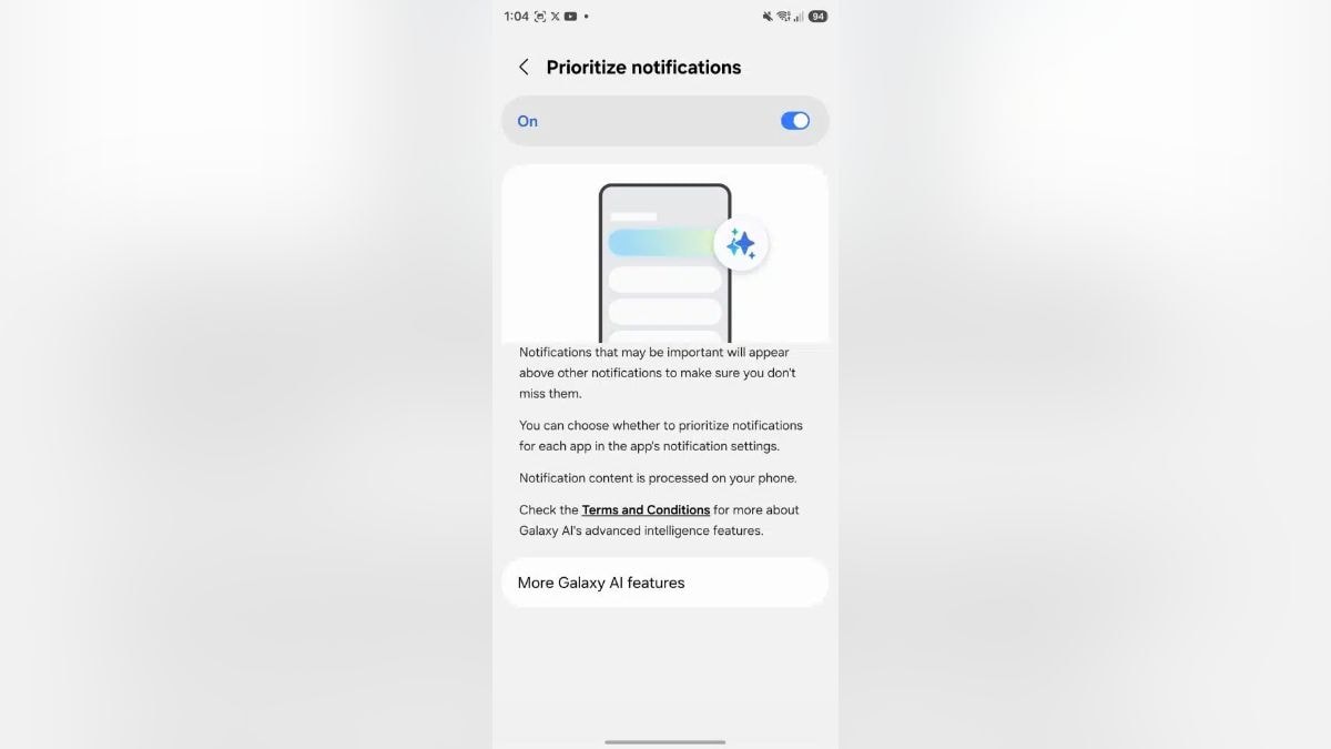 Samsung Said to Be Developing 'Prioritise Notifications' Feature for Galaxy Phones With One UI 8.5